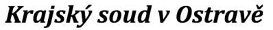Logo firmy Krajský soud v Ostravě