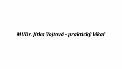MUDr. Jitka Vojtová - praktický lékař